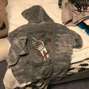 Distressed Women’s Obey Hoodie